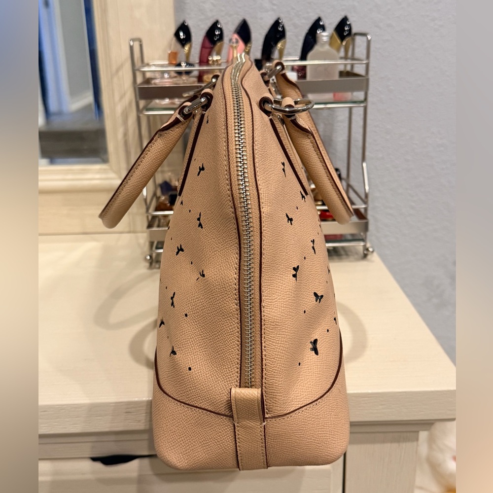 COACH SIERRA SATCHEL IN PERFORATED CROSSGRAIN LEATHER - Picture 7 of 11